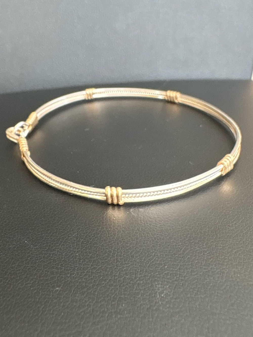 Ronaldo Jewelry Be Kind Bracelet 925 Sterling Silver Gold Accent 7.5 - Picture 6 of 16